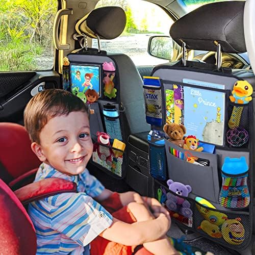 Backseat Car Organizer w/ 10 Storage Pockets 11" Tablet Holder - Image 7