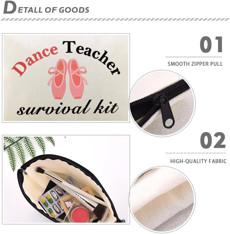Dance Teacher Survival Kit Funny Makeup Storage Pouch - Image 5