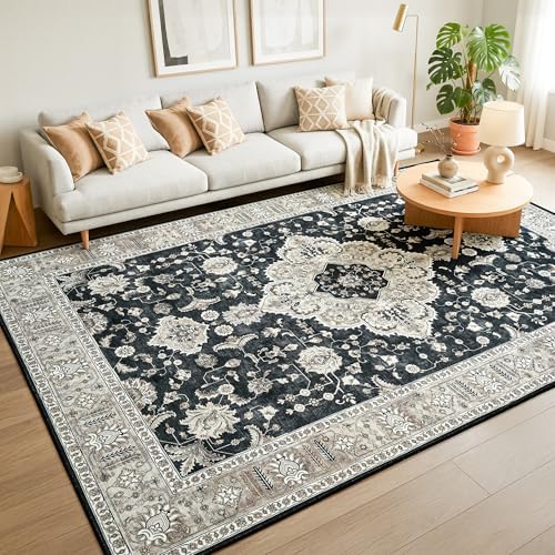 Maxsoft 6x9 Black Gold Large Area Rugs - Image 2