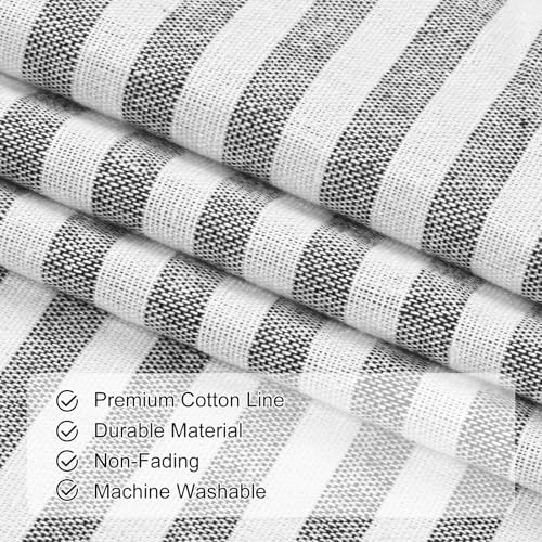 ASPMIZ Farmhouse Kitchen Curtains 24 Inch Length, 2 Panels - Image 4