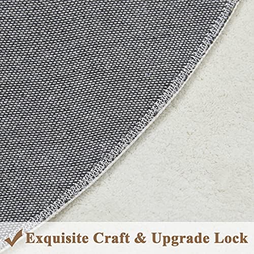 Topotdor Round ABC Area Rug, 63 Inch Soft Floor Carpet - Image 6
