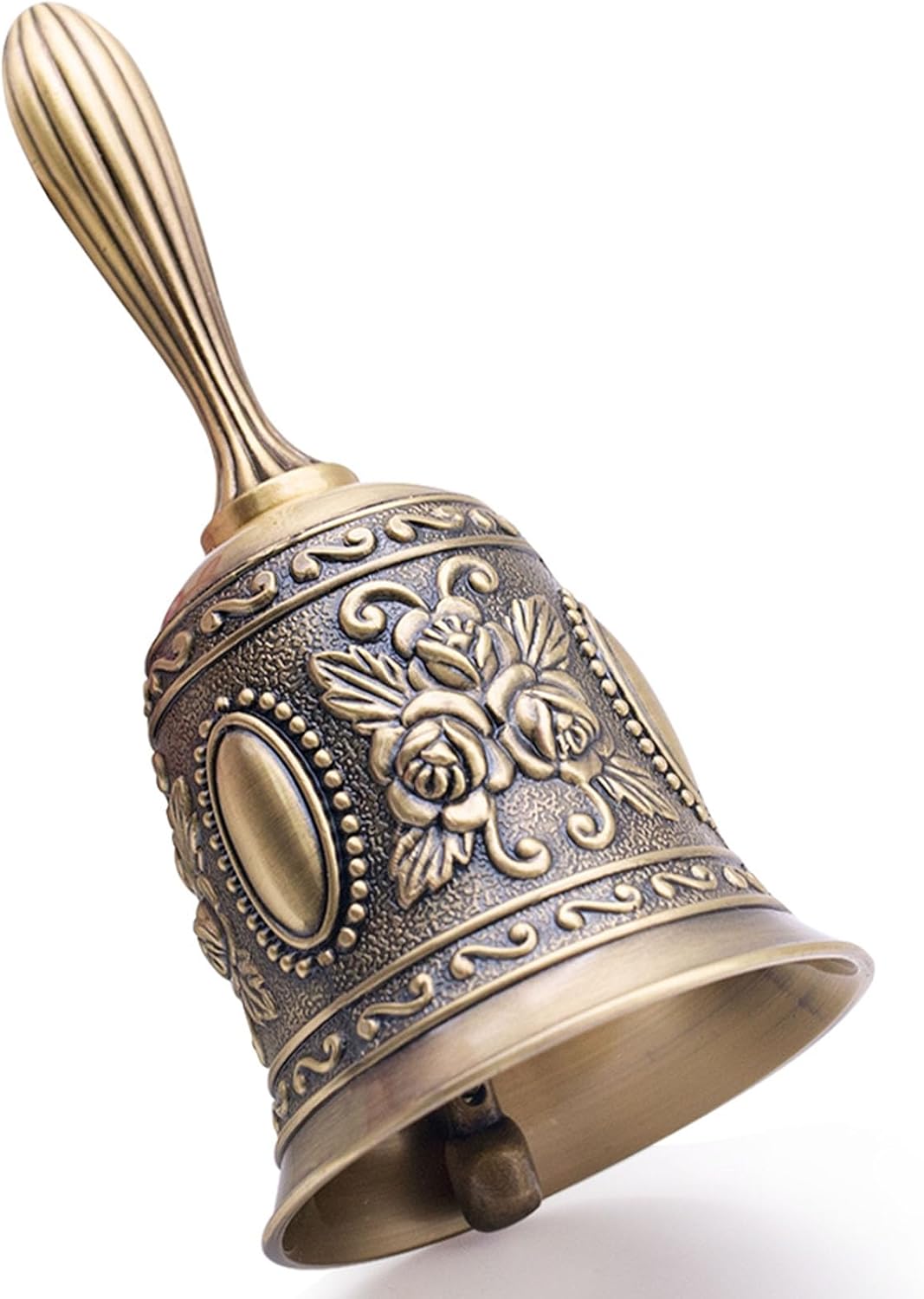 DomeStar Hand Bell Brass Call Bell for Bedside, Dinner, Wedding