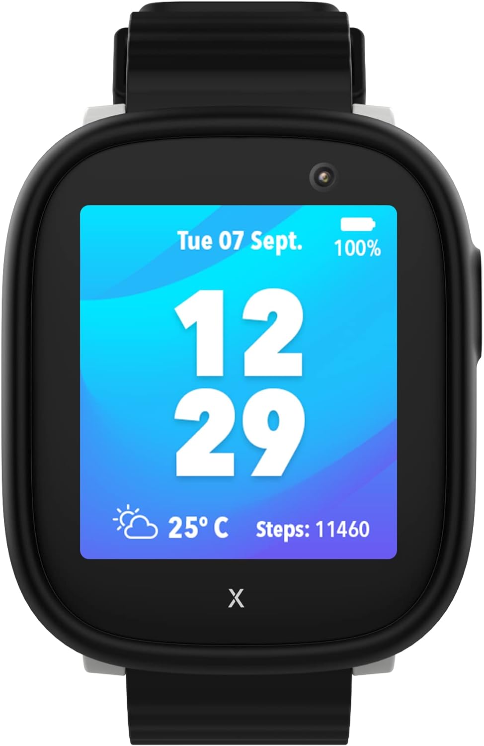 XPLORA X6 Play - Watch Phone for Children (4G) - Calls, Messages, Kids School Mode, SOS Function, GPS Location, Camera and Pedometer – (Subscription Required) (Black)