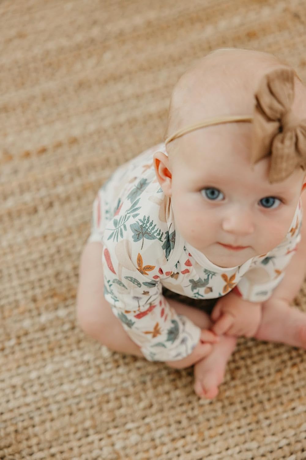 Copper Pearl Long Sleeve Bodysuit Baby: Ultra Soft Baby for Newborns, Boys, and Girls - Stylish, Comfortable, Overlap Shoulders, Premium Knit Fabric - Newborn, Ivy