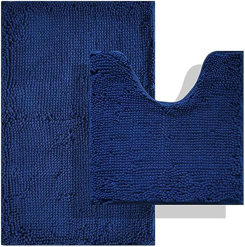 BOANKODU Bathroom Rugs Sets 2 Piece, Absorbent Bath Mat by BOANKODU