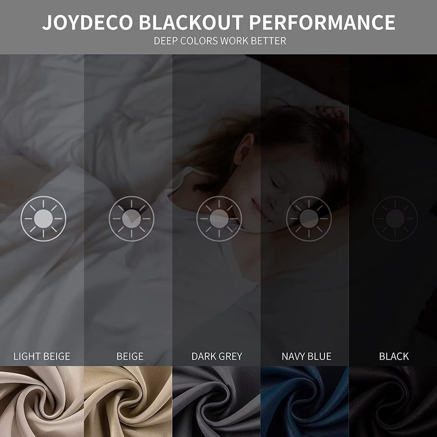 Joydeco Brown Custom Solid Single Blackout Curtain for Bedroom and Living Room, Grommet Thermal Insulated Room Darkening Curtain 1 Panel (Custom Size,Brown)