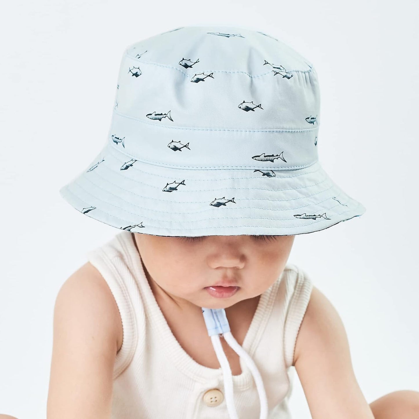 Durio Baby Bucket Sun Hat Toddler Hats Summer Beach Hat UPF 50+ Sun Protection Bucket Hats for Kids Baby Boy Girl Gifts 2Pack