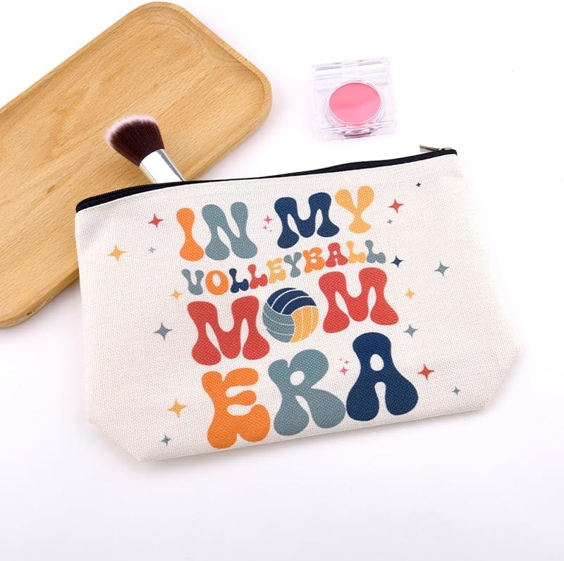 Volleyball Mom Makeup Bag for Mothers Day Gifts from Daughter Son, Zipper - Image 7