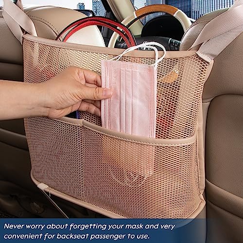 eing Car Net Pocket Handbag Holder Between Seats Back Storage Organizer 3 - Image 2