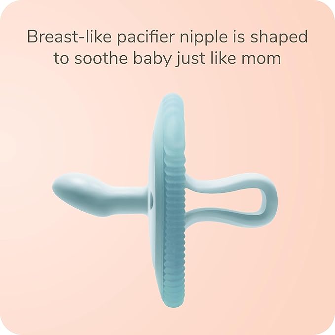 NUK Comfy Duet 100% Silicone Soother 2-in-1 BPA Free Pacifier and Teether