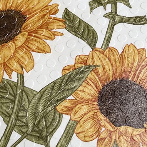 UKELER Sunflower Bath Tub Mat 27.5 x 15.7 Inch - Image 4