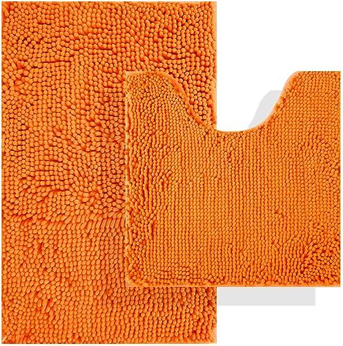 BOANKODU Bathroom Rugs Sets 2 Piece, Absorbent Bath Mat by BOANKODU