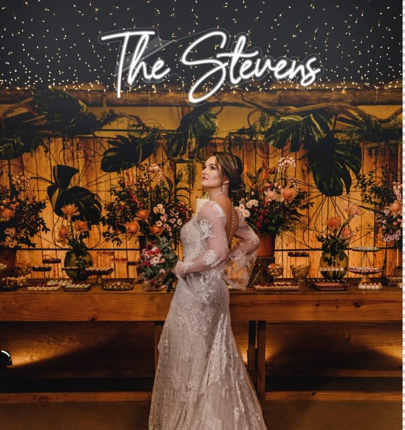 Custom Neon Sign,Neon Sign Customizable for Wall Decor,Birthday Gift, Gifts for girl,Girlfrend, christmas,Wedding,Party,Bar,Salon,Personalized Family Name ligh for Bedroom Decor