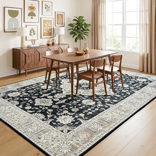 Maxsoft 6x9 Black Gold Large Area Rugs - Image 5