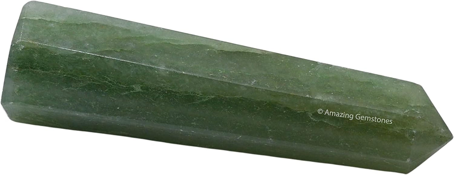 Amazing Gemstone Light Green Aventurine Crystal Towers ~ Natural Healing Crystal Point Obelisk for Reiki Healing and Crystal Grid (2" to 3" INCH)