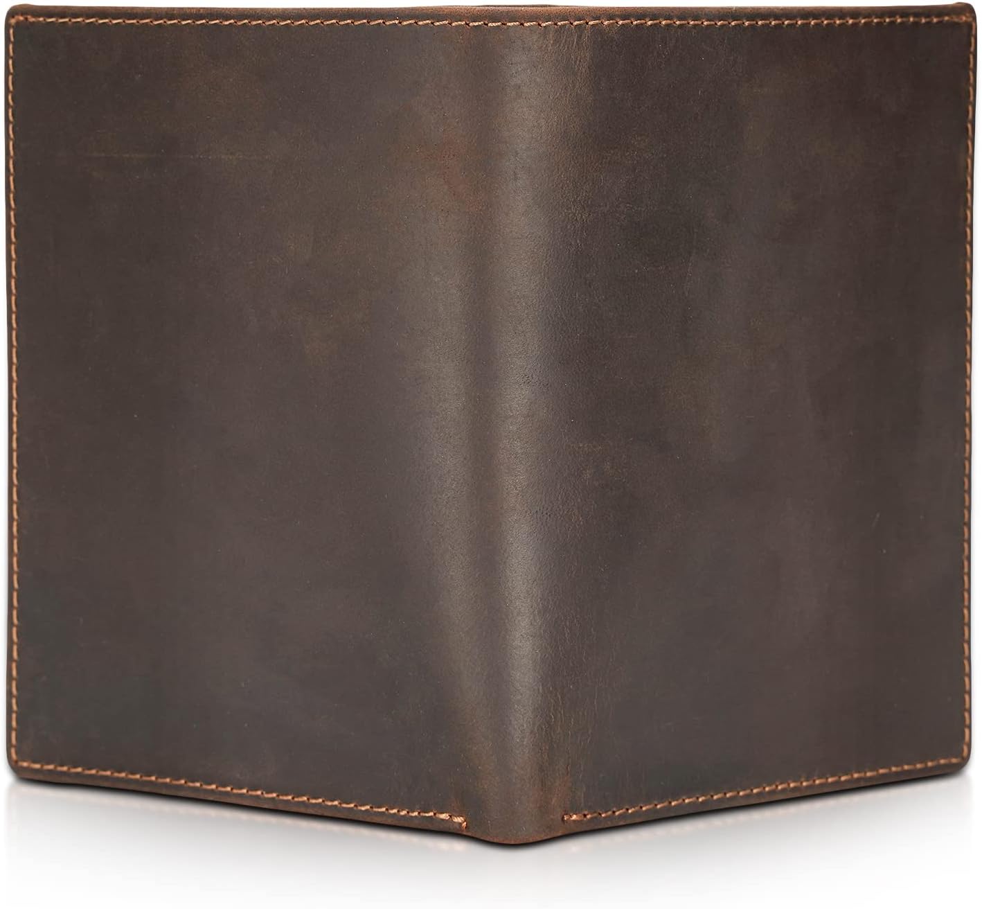 Polare Luxury RFID Blocking Leather Passport Holder Travel Wallet For Men and Women (Dark Brown)