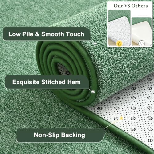 Keeko 4x6 Area Rugs for Living Room, Soft Washable Memory Foam Bedroom Rug - Image 3