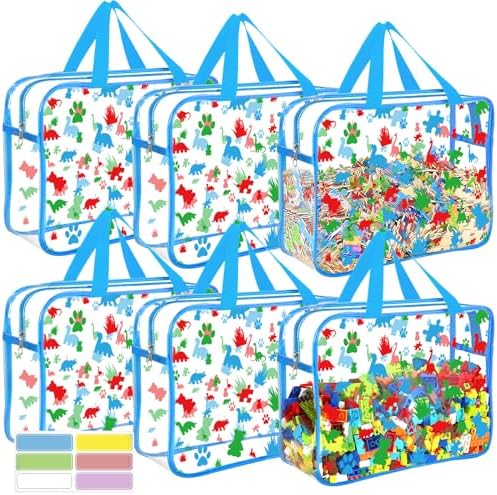 6 Packs Large Toy Storage Bags by OPELETNNT