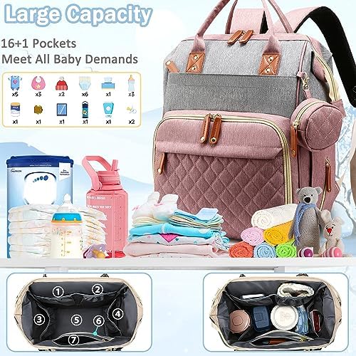 SHITIESHOU Diaper Bag Backpack Baby Bag, Baby Girl Boy Diaper Bag - Image 2