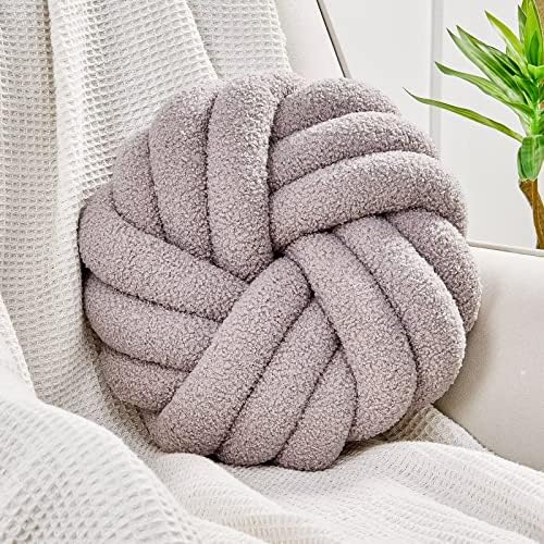 Uvvyui Knot Pillows, 14 Inch Decorative Throw Pillows Round Pillows Cushion by Uvvyui