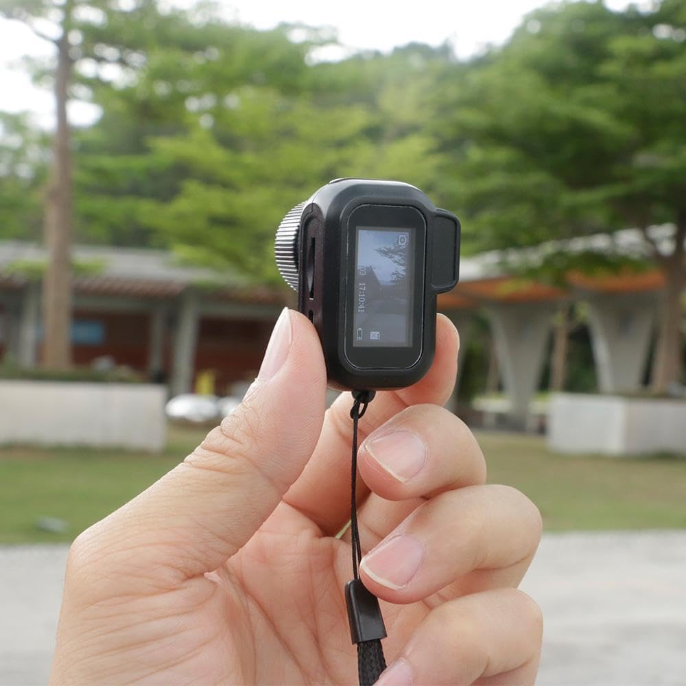 Keychain Camera, World's Smallest 1080P HD Mini Camera, Retro Portable Mini, 100 Mins Battery Life, for Students, Kids (64G)