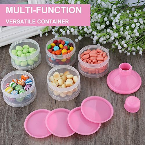 Accmor Formula Dispenser On The Go, 5 Compartments Stackable Formula Container - Image 3