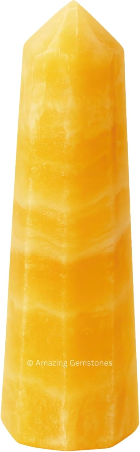 Yellow Calcite Crystal Towers ~ Healing Crystal (3" to 4" INCH)