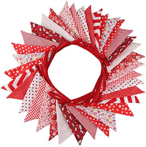 10M/32Ft Triangle Bunting Banner, Baby Shower, Outdoor and Home Decorations by JIALITFUN