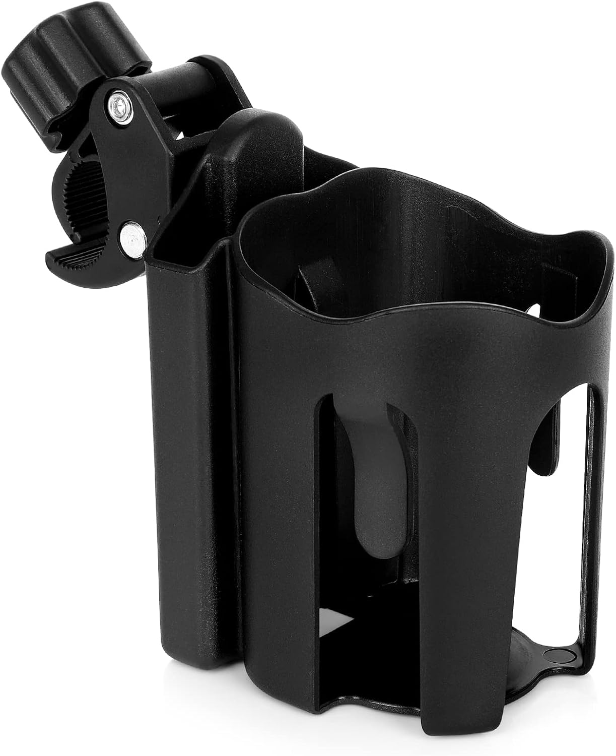 Accmor Stroller Cup Holder with Phone Holder, Universal Cup Holder, Bike Cup Holder, 360° Rotatable Large Caliber Drinks Holder for Stroller, Bike, Wheelchair, Walker