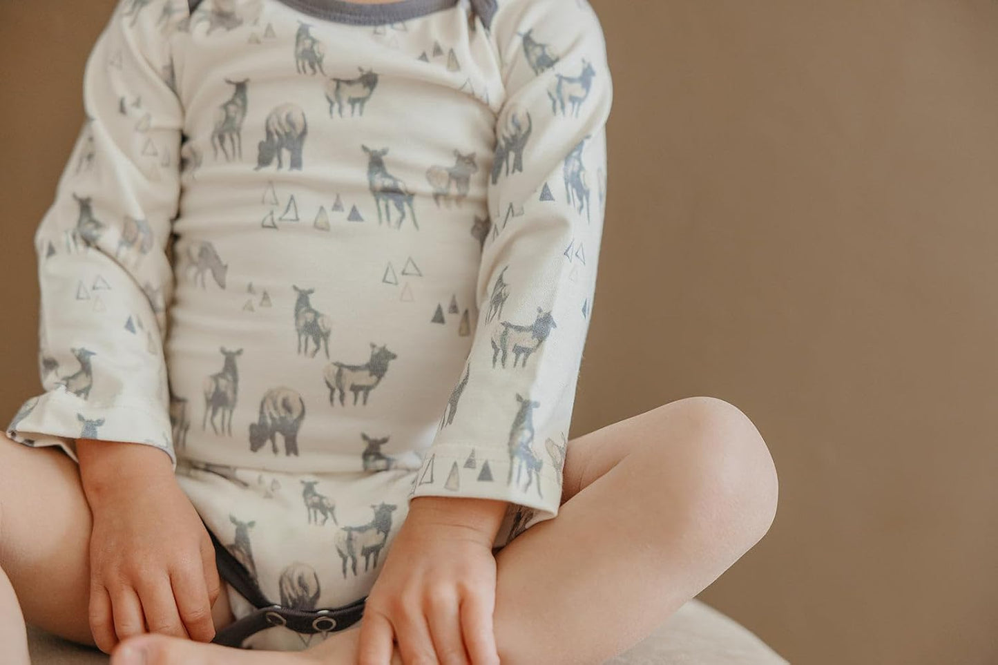Copper Pearl Long Sleeve Bodysuit Baby: Ultra Soft Baby for Newborns, Boys, and Girls - Stylish, Comfortable, Overlap Shoulders, Premium Knit Fabric - 6-12 Months, Cody