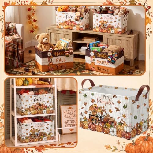 4 Pcs Fall Storage Basket for Gifts Empty - Image 4