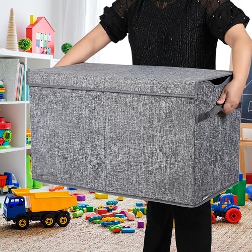 YOLOXO Toy Box Chest, Collapsible Sturdy Storage Bins - Image 6