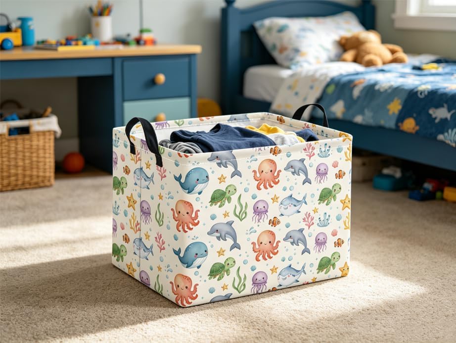 Rectangular Baby Kids Storage Basket - Image 3