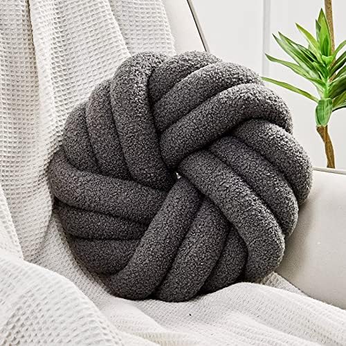Uvvyui Knot Pillows, 14 Inch Decorative Throw Pillows Round Pillows Cushion by Uvvyui
