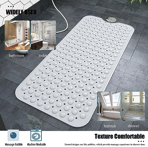 Non Slip Bathtub Shower Mat, Extra Long Bath Mat - Image 5