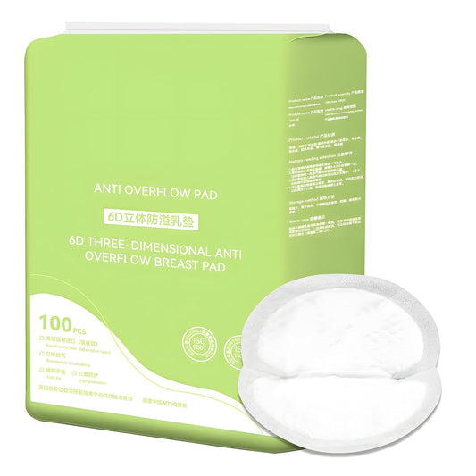 Nursing Pads Disposable, 100 Count Super Absorbent and Keep Dry Breast Pads for Leaking Milk Breastfeeding Moms Essentials