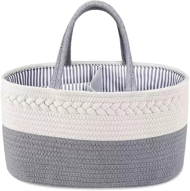 CREVENT Diaper Caddy Organizer, Baby Basket by CREVENT