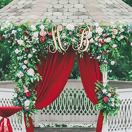 Cursive Wooden Letters N for Wall Decor Large Wood Monogram Letters 14 Inch - Image 5