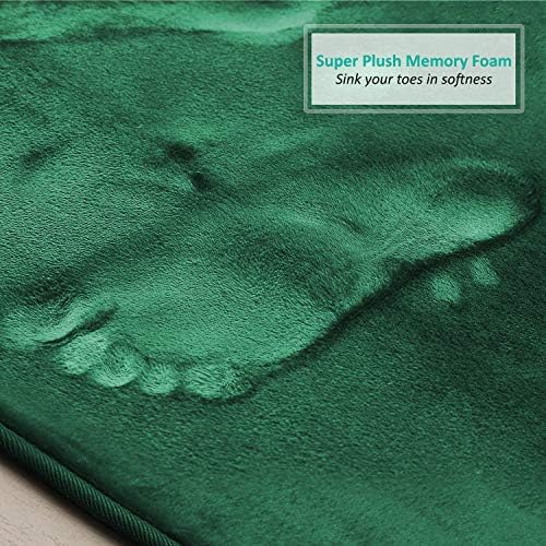 Clara Clark 2 Piece Bathroom Rugs, Velvet Memory Foam Bath Mat Set, Non-Slip - Image 4