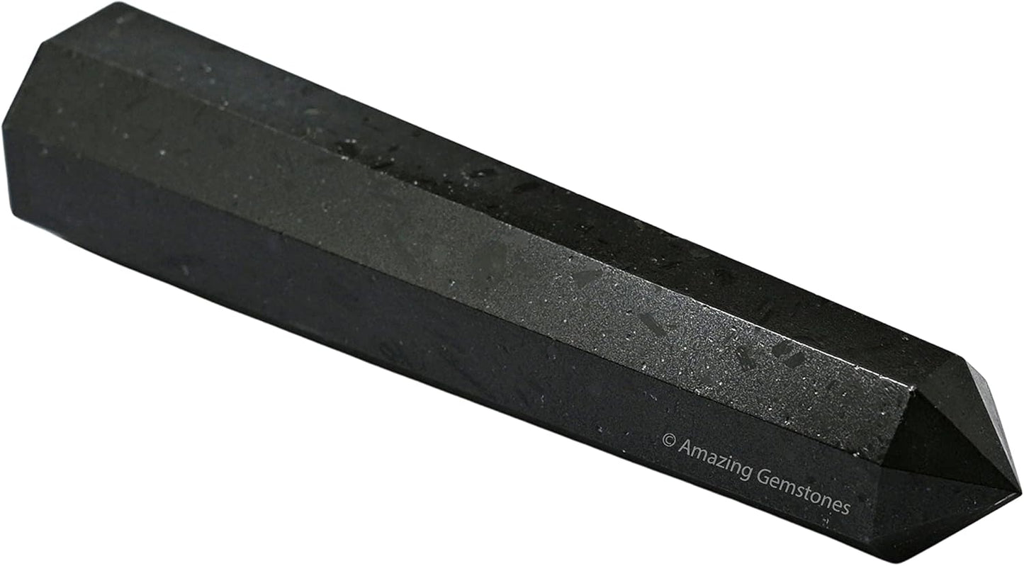 Amazing Gemstone Black Tourmaline Crystal Towers ~ Natural Healing Crystal Point Obelisk for Reiki Healing and Crystal Grid (2" to 3" Inch)
