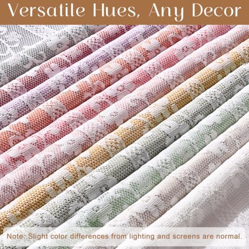 ASPMIZ Linen Valances for Windows Double Layer Valance Curtains - Image 4