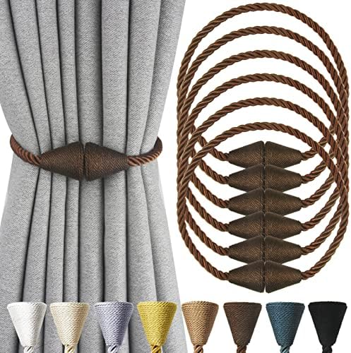 Magnetic Curtain Tiebacks Rope Decorative Holdbacks by CurtianTiebacks