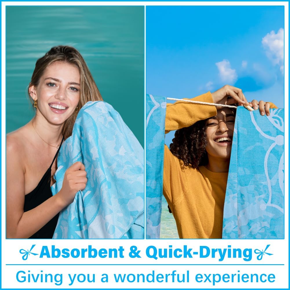 Oversized Turkish Beach Towel Blanket XXL Cotton Sandproof Towels Boho Woven Extra Large Big Sand Free Giant Throw Thick Blankets Huge Quilt XL Picnic Camping Necessities Cloud For Adult Gifts