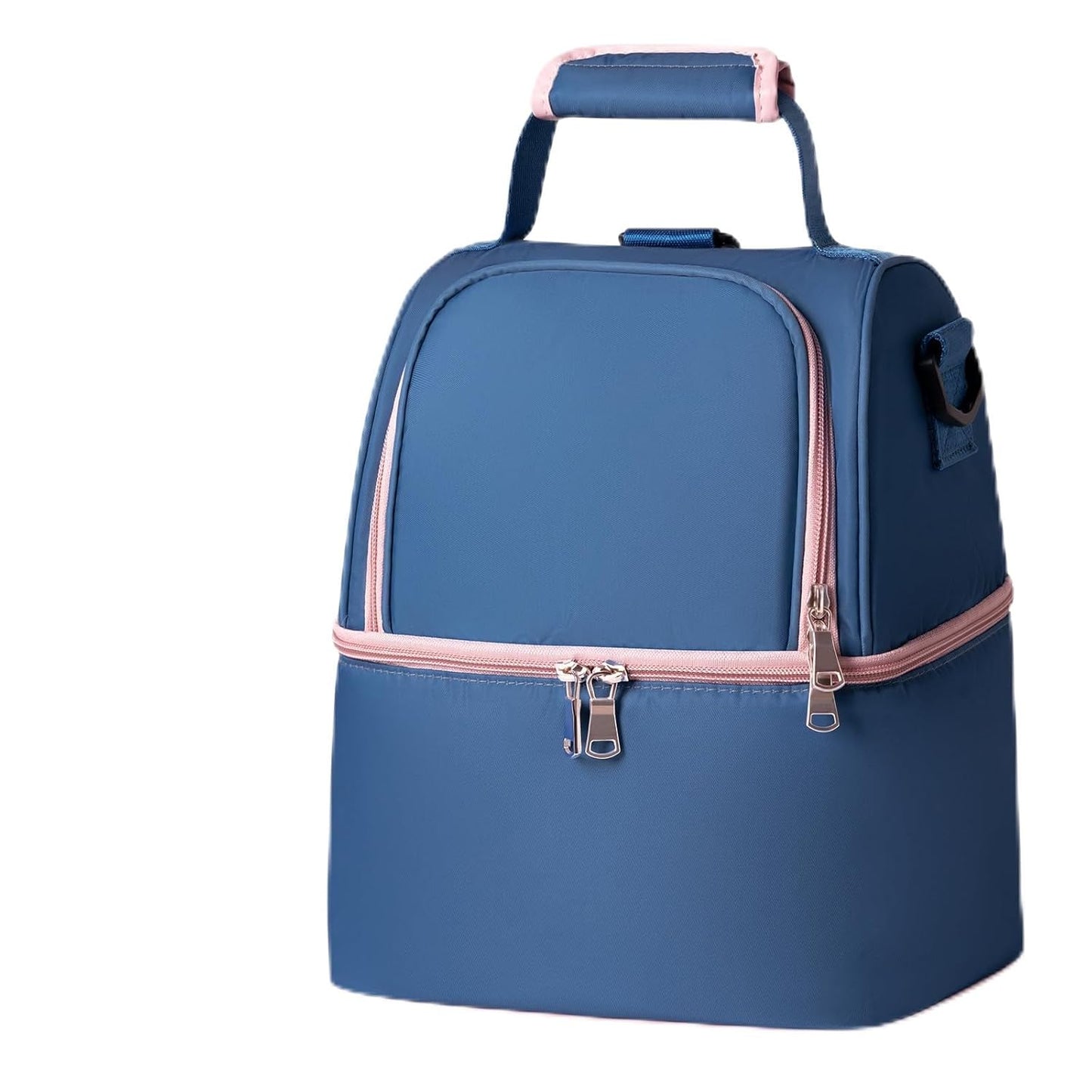 NCVI Breastmilk Cooler Bag, Breast Pump Bag with 2 Ice Pack Fits 6 Bottles, Double Layer Breast Milk Cooler Travel Bag Baby Bottle, for Travel, Nursing Mom Daycare, Work, Picnic (SkyBlue)