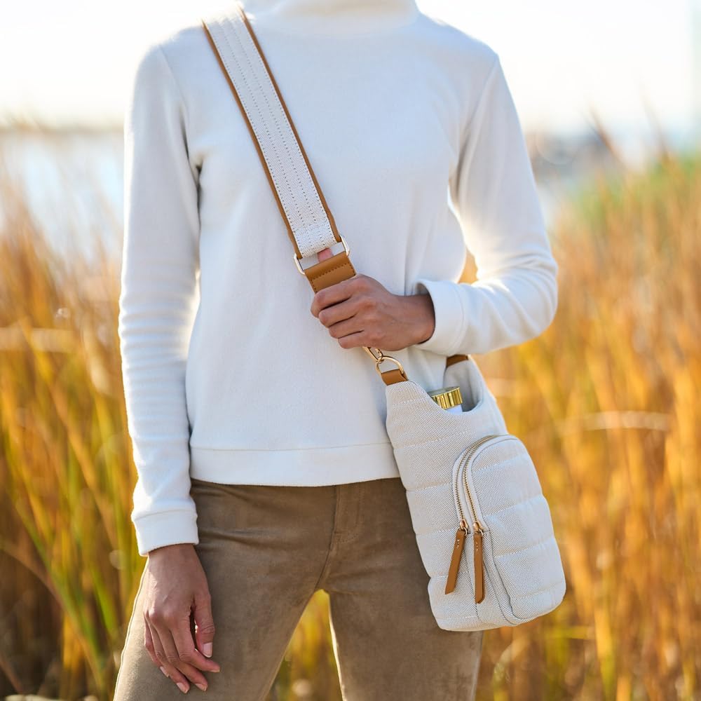 WanderFull® Original HydroBag® Collection, Water Bottle Holder w/Strap & Phone Pocket, Hands-Free Crossbody Water Bottle Bag