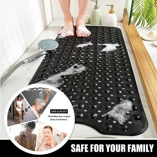 Non Slip Bathtub Shower Mat, Extra Long Bath Mat - Image 6