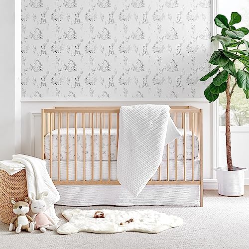 Levtex Baby - Mills Waffle Crib Bed Set - Baby Nursery Set - White - White by LevtexBaby