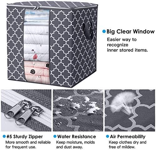 Storage Bags 4 Pack 100L Clothes Organization and Storage Containers - Image 5