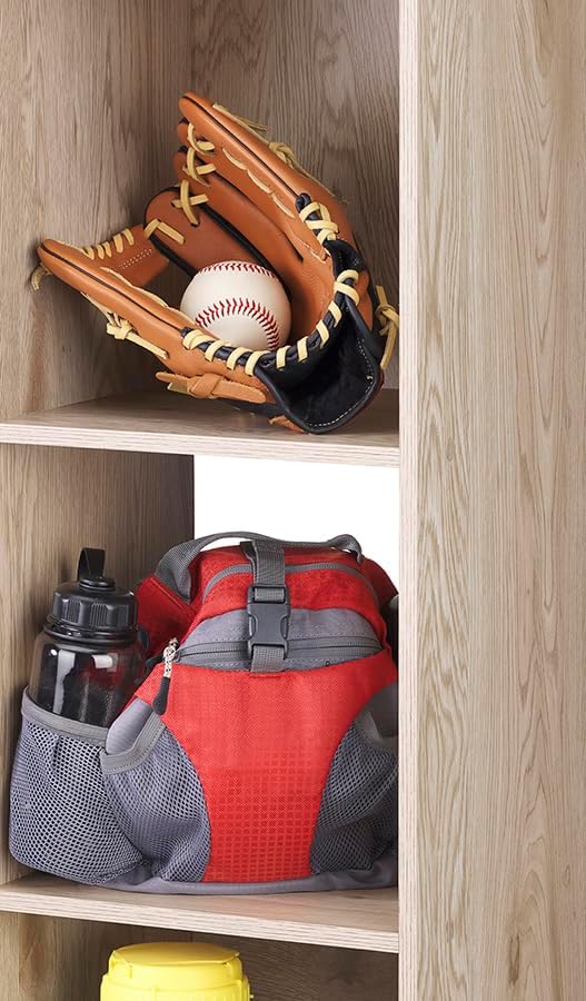 Whitmor Bookcase Storage Organizer, 3 Tier Stackable MDF Bookshelf, Open - Image 7