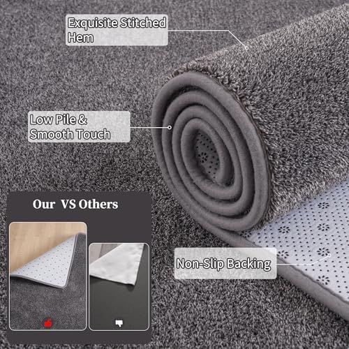 Keeko 3x5 Area Rugs for Living Room, Soft Washable Memory Foam Bedroom Rug - Image 3